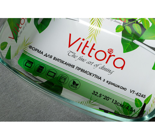 Форма для выпечки прямоугольная VT-6126 VITTORA 2.6 л 35 x 22 x 5.5 см