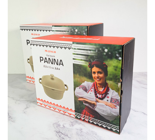 PEPPER PR-2316-20 КАСТРУЛЯ PANNA 20×10,0/3,0 л