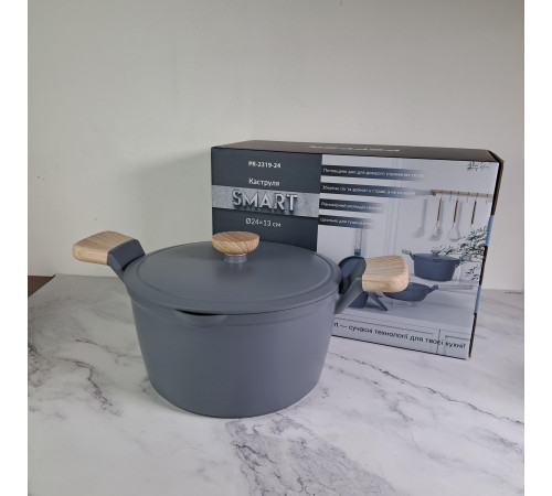 Кастрюля PEPPER PR-2319-24 SMART 24х13см. 5,1л.