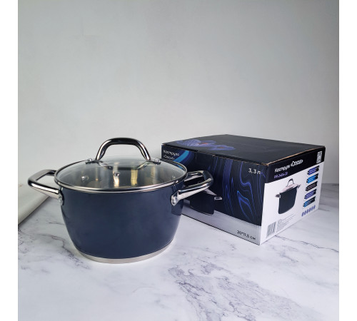 Кастрюля CROCUS PR-2404-18 PEPPER 18*10,5см. 2,6 л.