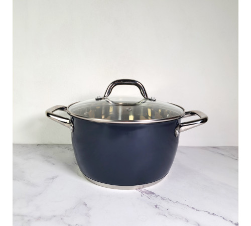 Кастрюля CROCUS PR-2404-22 PEPPER 22*12,5см. 4,7 л.