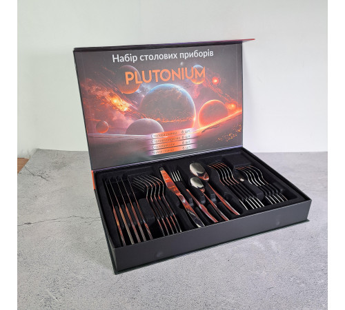 Набор столовых приборов Plutonium 24 шт. GT-SFKS02-24 GUSTO