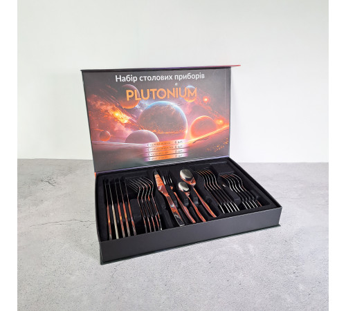 Набор столовых приборов Plutonium 24 шт. GT-SFKS02-24 GUSTO