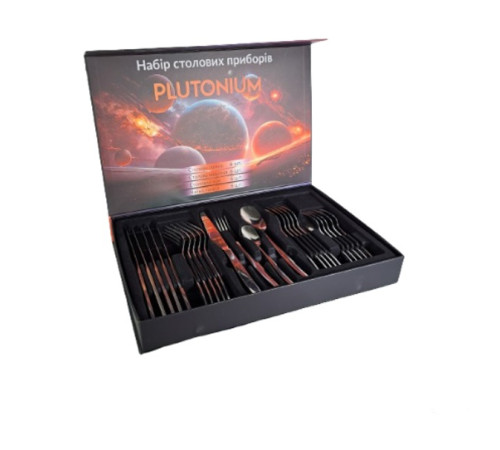 Набор столовых приборов Plutonium 24 шт. GT-SFKS02-24 GUSTO
