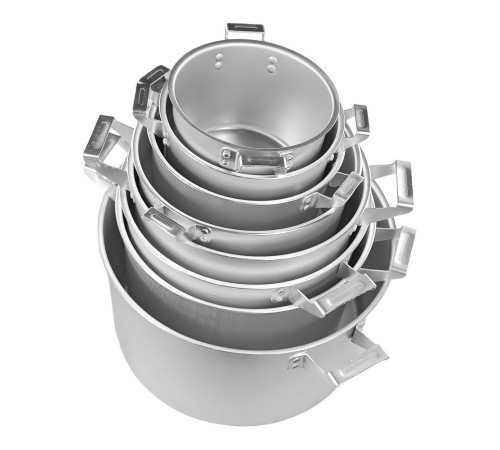 Набор алюминиевых кастрюль GT-1600-08 GUSTO 8 шт.