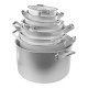 Набор алюминиевых кастрюль GT-1600-08 GUSTO 8 шт.