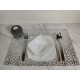 Коврик для сервировки VS-PM3045-43 Кружево 45х30см, серебряный Versailles (10шт.)