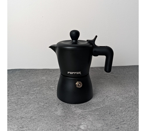 Гейзерная кофеварка PR-2241 Черная Жемчужина 50мл. PEPPER