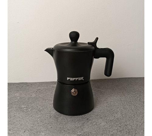 Гейзерная кофеварка PR-2242 Черная Жемчужина 100 мл. PEPPER
