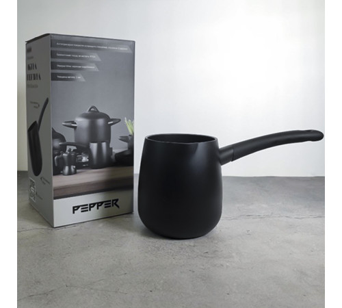 Молочник PR-2240 Черная Жемчужина 10х13,6 см. 1.1л PEPPER