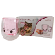 Набор чашек VT-5317-250 KITTY PINK с двойным дном 2 шт. 250мл Vittora