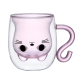 Набор чашек VT-5317-250 KITTY PINK с двойным дном 2 шт. 250мл Vittora