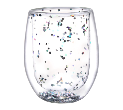 Набор стаканов VT-5409-350 STAR SILVER с двойным дном 2 шт. 350мл Vittora