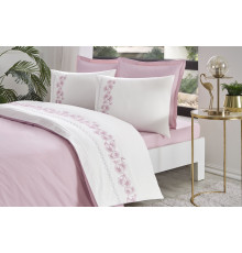 Комплект постельного белья CK BOUTIQUE PEMBE PETRA розовый, евро OZDILEK