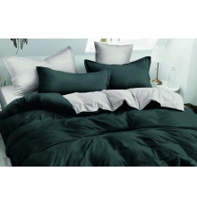 Комплект постельного белья VS-BM2.0-208 Графитово-серый, двуспальный VERSAILLES