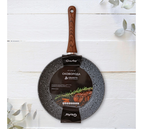 Сковорода GT-2109-24 покрытие GRANITE 24x4.8 см Gusto