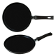 Сковорода GT-2200-24/3 для блинов (черная) 24 см Gusto