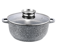 Каструля GT-2604-24 покриття CERAMIC SNOW (24x11,5cм) 4.5л Gusto