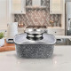 Кастрюля квадратная GT-2704-22 покрытие CERAMIC SNOW (22x9.5cm) 3.5л Gusto