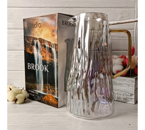 Кувшин стеклянный VT-5906-1700 Brook 1,7L Vittora