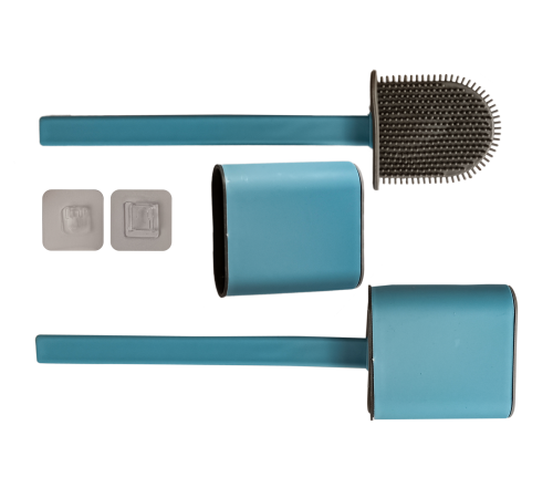 Ершик для унитаза WTB-08 силиконовый голубой Werk