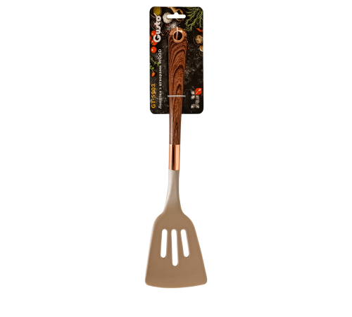 Лопатка с отверстиями GT-5903 WOOD, нейлон Gusto