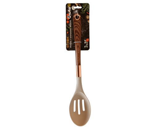 Ложка с отверстиями GT-5906 WOOD, нейлон Gusto