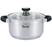 Кастрюля GT-1104-24 PRETO 24 см 5.5 л Gusto