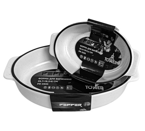 Форма для выпекания PR-3334 Tower овальная PEPPER 29.7x18.2x6 см
