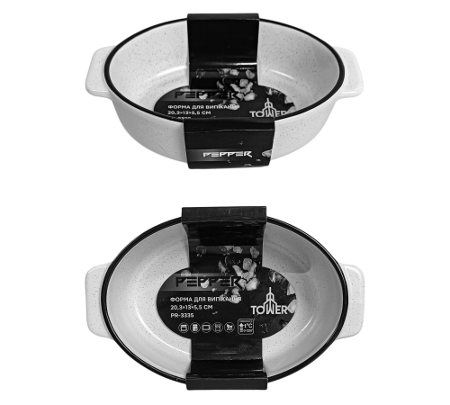 Форма для выпечки PR-3335 Tower овальная PEPPER 20.3x13x5.5 см