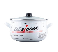 Каструля GT-T-116-LCW Lets cook біла 16 см 2.1 л Gusto 