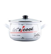 Кастрюля GT-T-116-LCW Lets cook белая 16 см 2.1 л Gusto