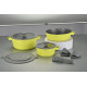 Набор посуды PR-2502 Sunny Chef, 10 предметов, Pepper