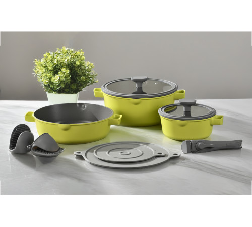 Набор посуды PR-2502 Sunny Chef, 10 предметов, Pepper