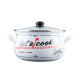 Кастрюля GT-T-120-LCW Lets cook белая 20 см 4 л Gusto