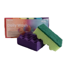 Губка кухонная Daily Wash 6 шт WR-770 (9.8х6,8х3,5 см) Werk