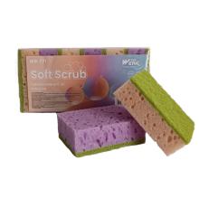 Губка кухонная Soft Scrub 6 шт WR-771 (9х6х3 см) Werk