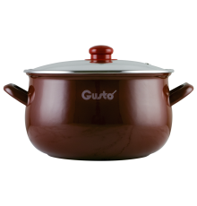 Кастрюля GT-T-122-R Ред 22 см 5.1 л Gusto