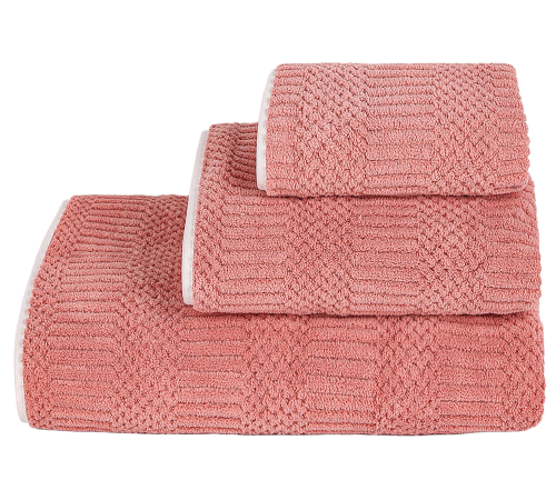 Полотенце VS-T317-7014 фактурное (70х140см) микрофибра, коралл Versailles