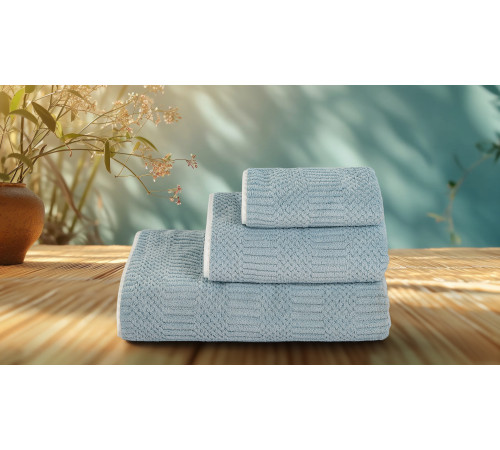 Полотенце VS-T316-3050 фактурное (30х50см) микрофибра, лазурь Versailles