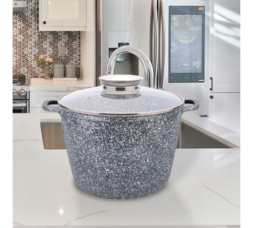 Каструля GT-2604-32/1 покриття CERAMIC SNOW (32x22cм) 14л Gusto