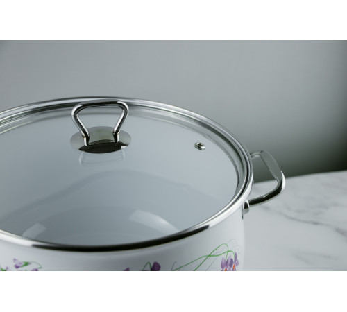 Кастрюля Сиреневая мелодия GT-T-218-L Premium 18 см 3.1 л Gusto
