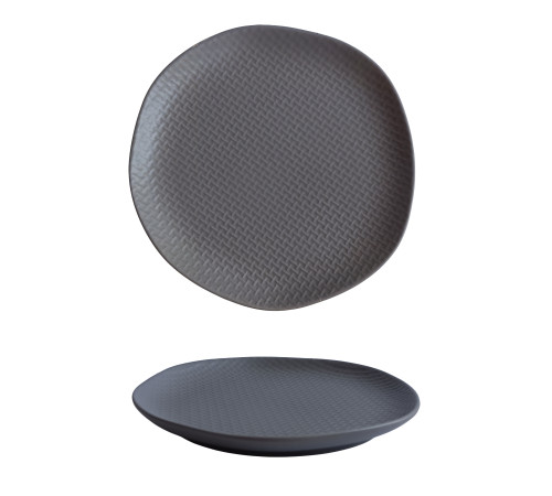 Тарілка десертна VT-P-1205GT Gray Texture Vittora 205 мл