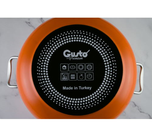 Кастрюля GT-T-218-О Оранж Premium 18 см 3.1 л Gusto