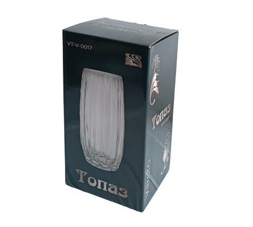 Ваза скляна VT-V-0017 Топаз 27.8см Vittora