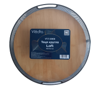 Поднос круглый VT-T-0009 Loft 36.5х5.5см, Vittora