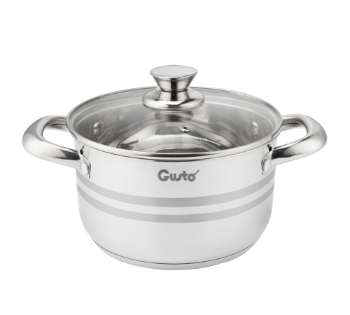 Каструля GT-1502-22 FORCE MATTE 22см, 4.7 л Gusto