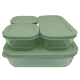 Набір харчових контейнерів скляних VT-161013 Element Green 4 предметів Vittora