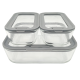 Набір харчових контейнерів скляних VT-161016 Element Grey 3 предметів Vittora