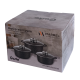 Набір каструль GT-2404-22/24/26 покриття MARBLE, 6пр. (3.2л/4.5л/5.5л) Gusto